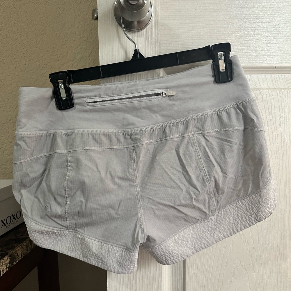 Lululemon shorts. Gray. Size 6. Great condition.